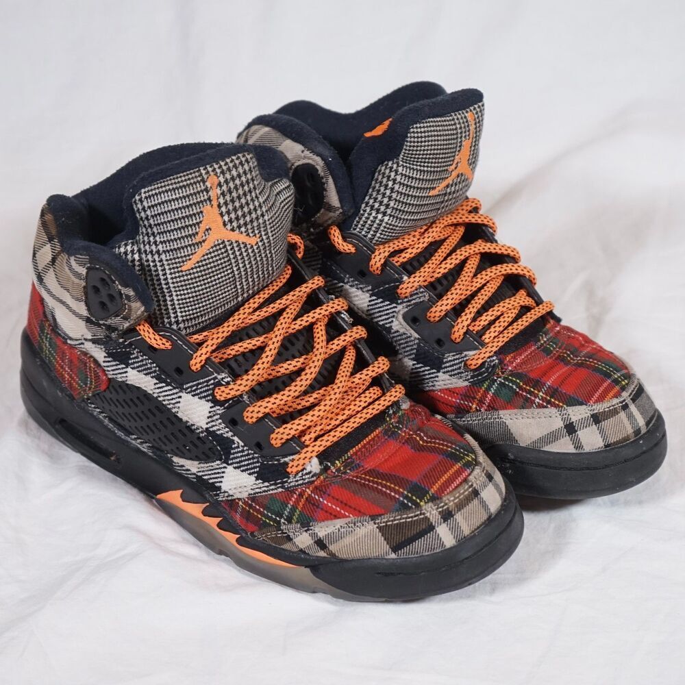 Jordan Brand Air Jordan 5 Retro GS Plaid FD4814-008 Size 5Y